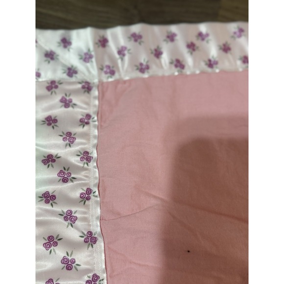 Disney Princess Cinderella Quilted Blanket 32x44 Nursery Kids Baby Satin Trim - Picture 5 of 7